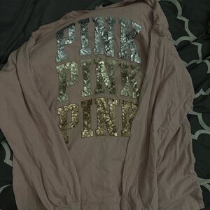 Victoria Secret Pink long sleeve sequin shirt

BLACK FRIDAY SALE!!! 1/2 OFF